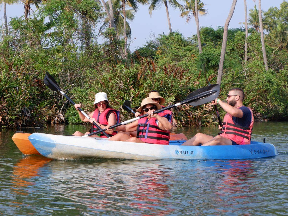 Kayaking the Kerala backwaters